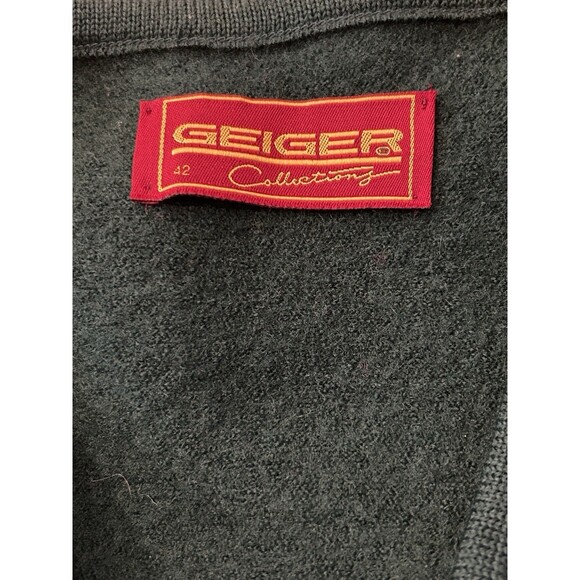 Geiger Vintage Pure Wool Sweater cardigan 42 Cottagecore Austria Preppy 10/12 - Picture 8 of 10